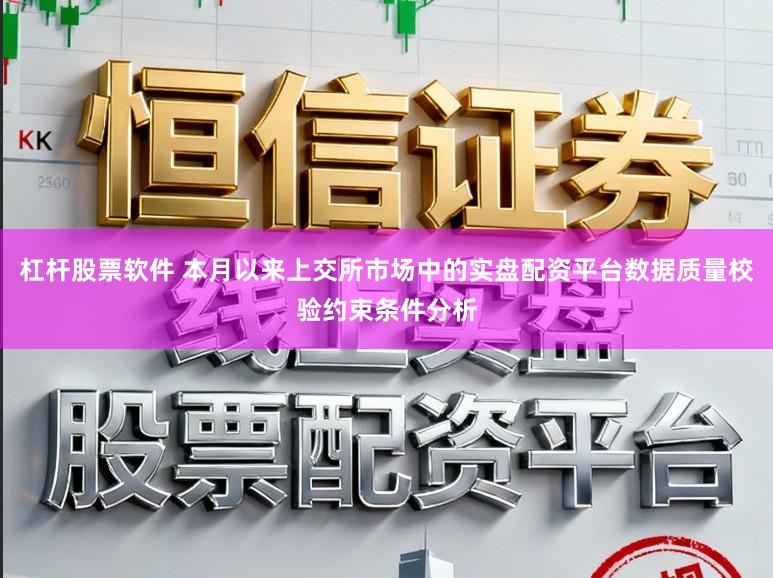 杠杆股票软件 本月以来上交所市场中的实盘配资平台数据质量校验约束条件分析