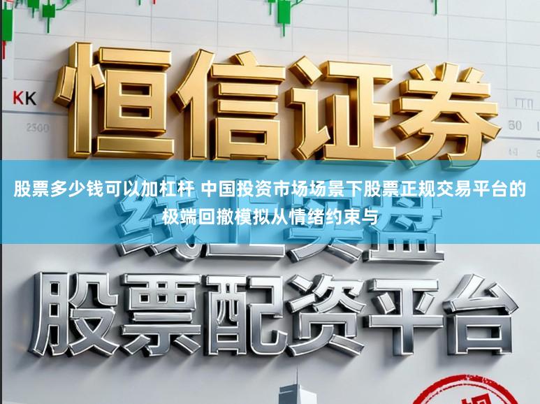 股票多少钱可以加杠杆 中国投资市场场景下股票正规交易平台的极端回撤模拟从情绪约束与